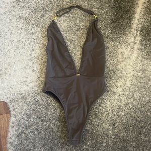 Gooseberry Seaside One Piece Thong Swimsuit - Size Medium